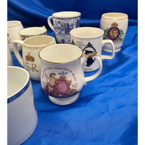 316 - Selection Of Various Commemorative Mugs Including Ringtons.