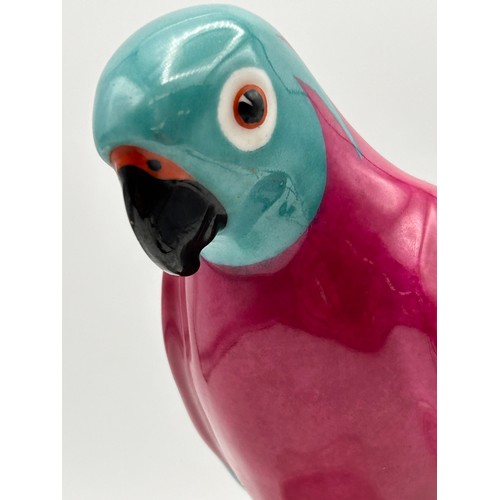 217 - Extremely Rare Robj Of Paris  Art Deco Parrot Night Light, In Working Order, Stands 7.5