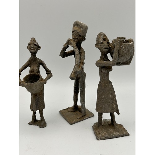 227 - A Trio Of Interesting Metal Figures , Tallest Standing 5