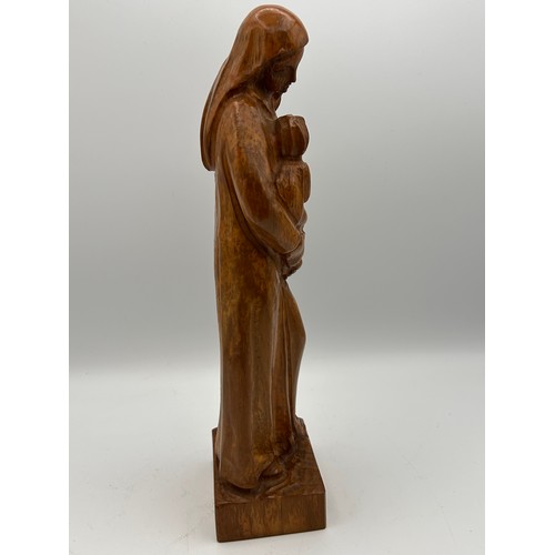 405 - Wooden Hand Carved Religious Figure, Standing 12