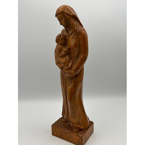 405 - Wooden Hand Carved Religious Figure, Standing 12