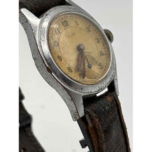 182 - Vintage Lov Trench Style Watch, Tic's Then Stops.