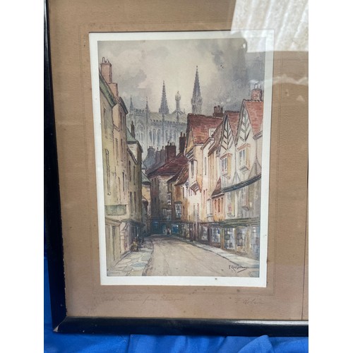 321 - Two Framed Signed Watercolours Of York By F.Rolson.