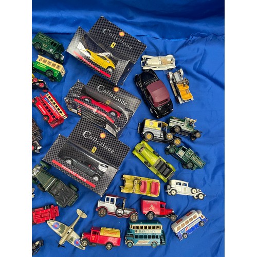 351 - Box Full Of Various Diecast Cars Including Corgi , Lledo Etc.