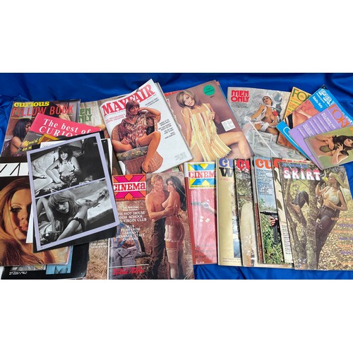 371 - Tray Full Of Various Vintage Adult Magazines.