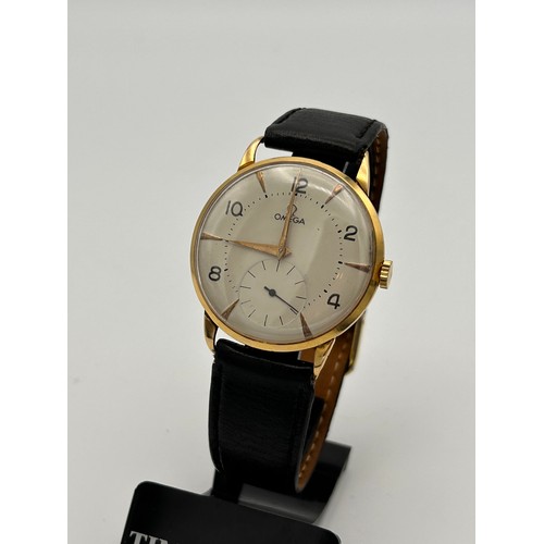 183 - Gents Vintage 18ct Omega Watch Manual Wind, Large Dial Model For American Market In 1950's.
Running ... 