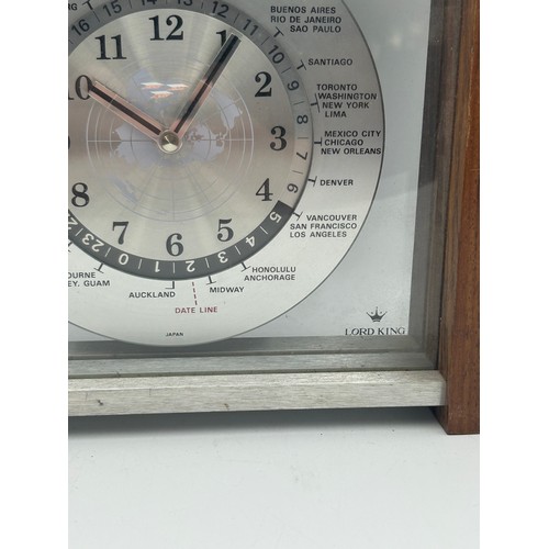 27 - 1960/70s Lord King World Timed Clock , Requires Battery’s.