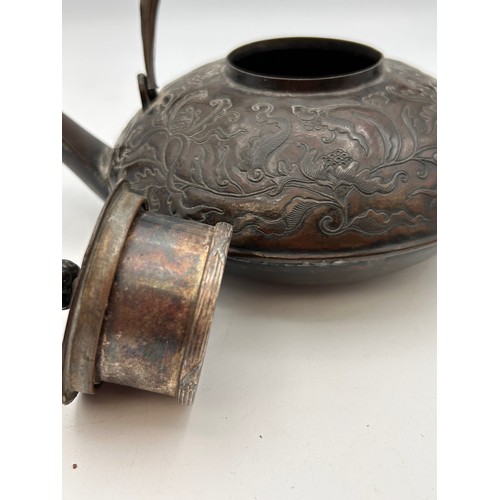 275 - Japanese Bronze? Teapot , 9