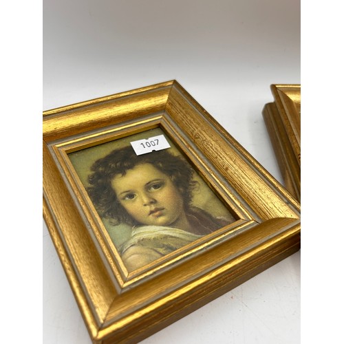 249 - A Pair Of Lovely Miniatures , Gilt Framed 5x4