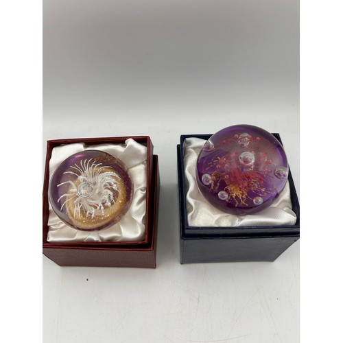 261 - Pair Of Boxed Paperweights.