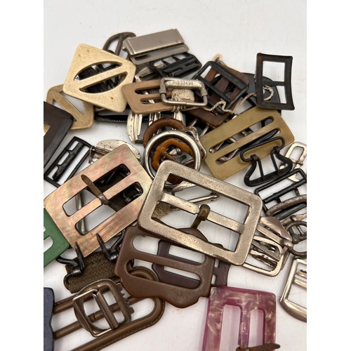 282 - Interesting Collection Of Approx 40 Vintage Belt Buckles.