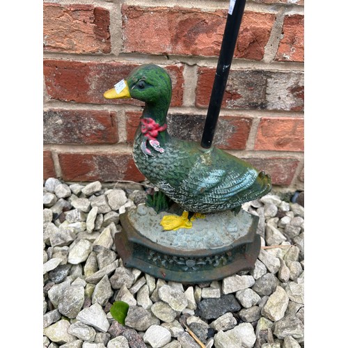 210 - Cast Iron Duck Door Stop Standing 19