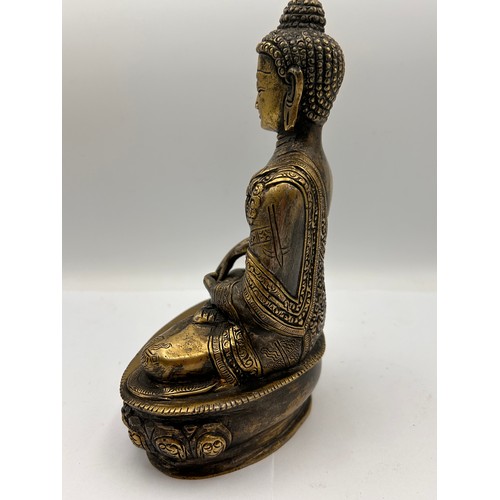 419 - Bronze Buddha Figure Standing 8