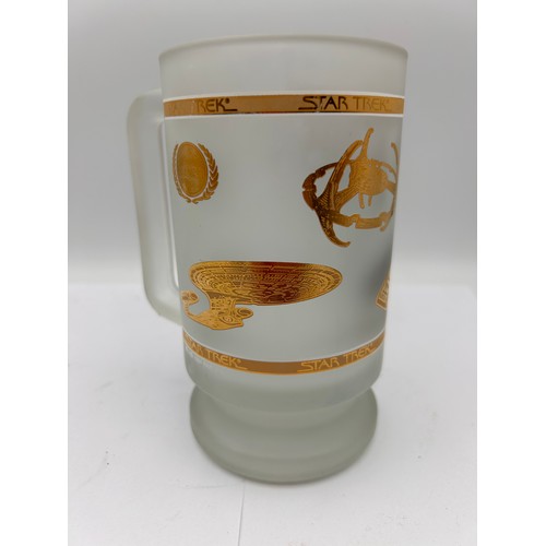 420 - Collectible Frosted Glass Star Trek Tankard. 6