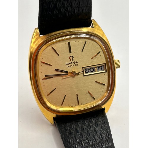 435 - Gents Vintage Omega Quartz Watch , Requires Battery.