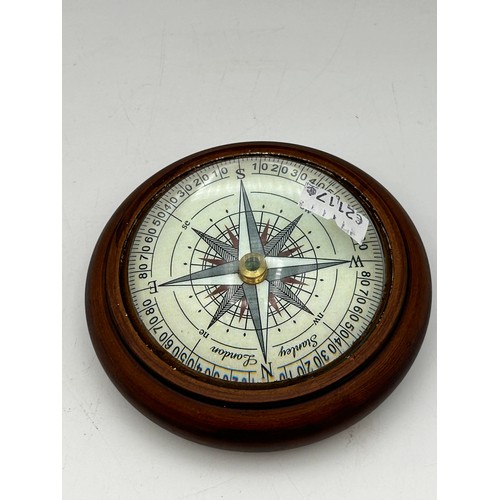 459 - Circular Dome Topped Table Compass, 4