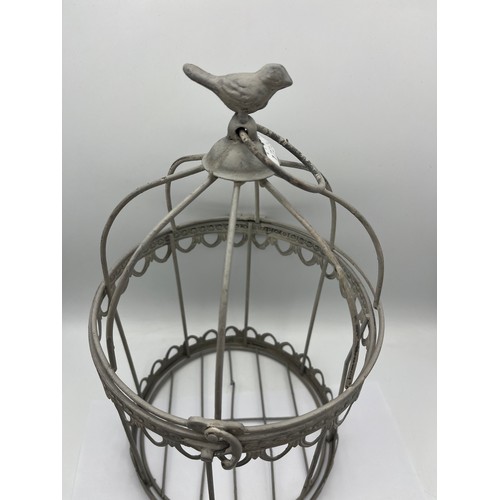 161 - Modern Decorative Metal Birdcage Standing 13