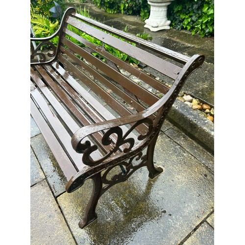 512 - Garden Bench With Cast Sides