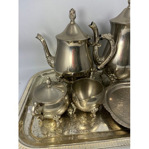 543 - Silver Plate Tea Set