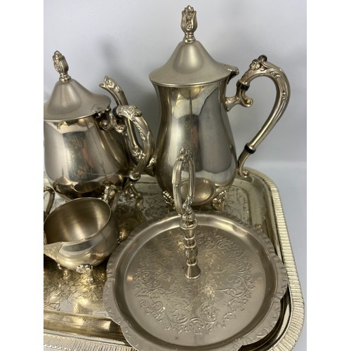 543 - Silver Plate Tea Set