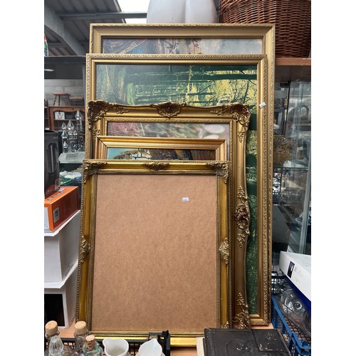 498 - Five Gilt Framed Pictures/Prints, Largest 42