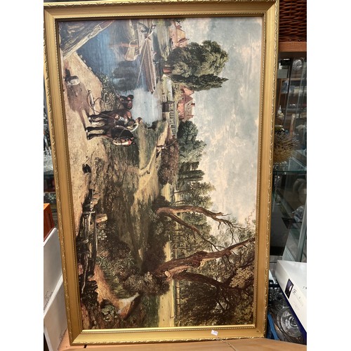 498 - Five Gilt Framed Pictures/Prints, Largest 42