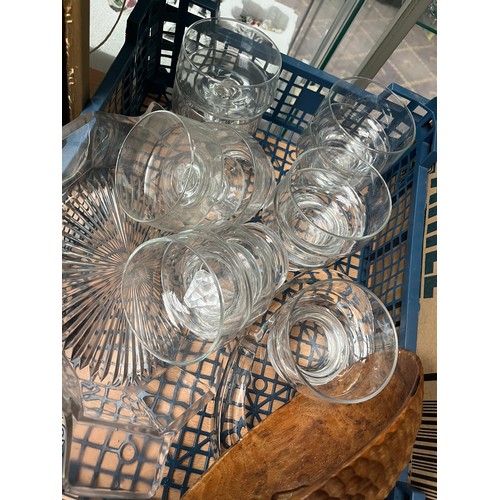 502 - Lot To Include Glassware Items And Stoneware Pots.