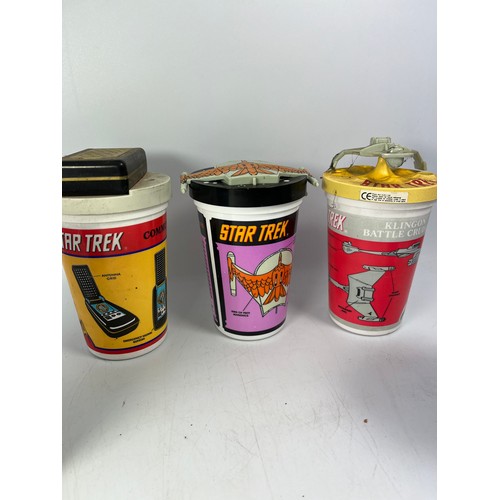 490 - Variety Of Star Trek Themed Cups, Originally From Pizza Hut.(9)