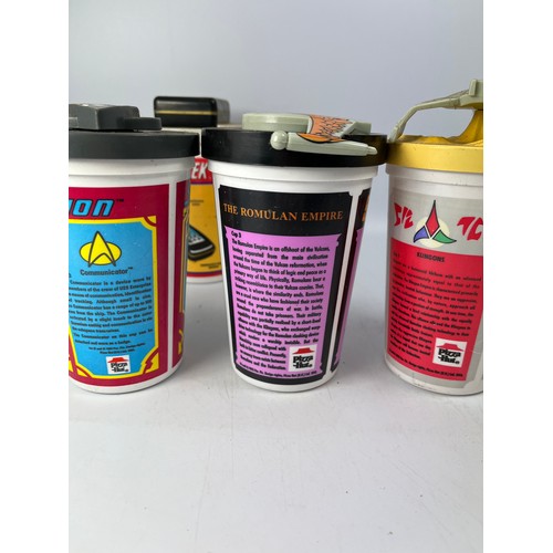 490 - Variety Of Star Trek Themed Cups, Originally From Pizza Hut.(9)