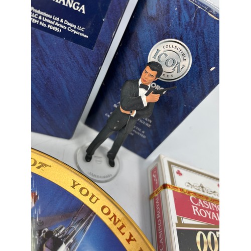 491 - James Bond Figures By Corgi, One With Damage To Base, Limited Edition 'You Only Live Twice OO7 Colle... 