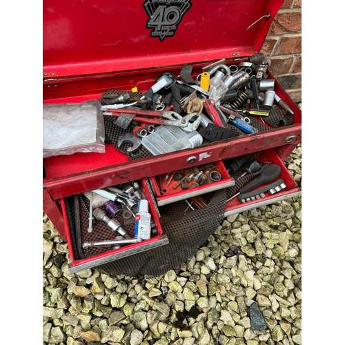 527 - Tool Box and Various Hand Tools