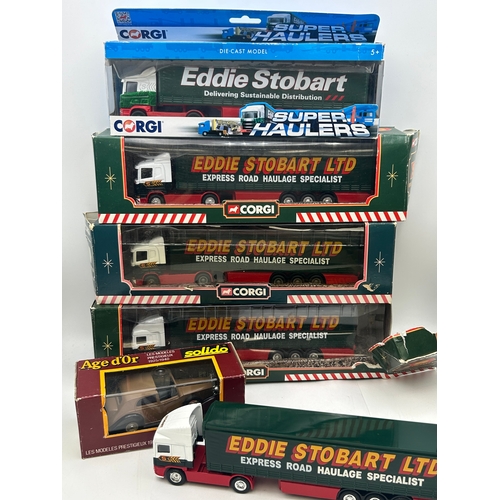 570 - Corgi Eddie Stobart Vehicles Some Boxed And Others