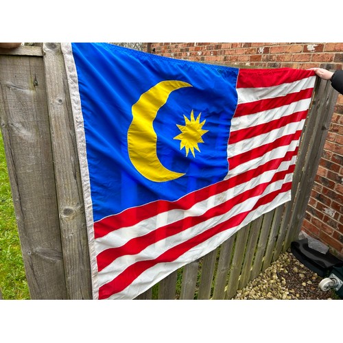 9 - Malaysian Flag 5ft x 3ft.