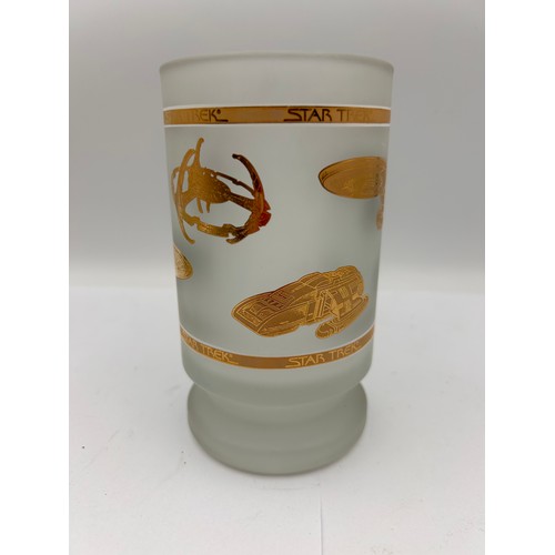 73 - Collectible Frosted Glass Star Trek Tankard. 6