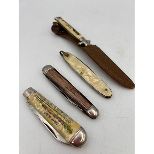 85 - Four Vintage Pocket Knives .