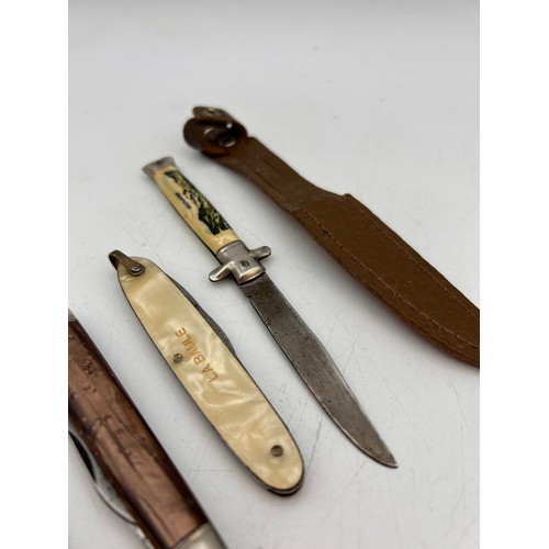 85 - Four Vintage Pocket Knives .