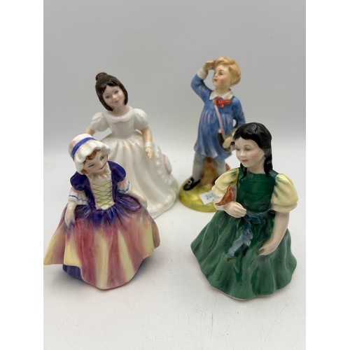 92 - Collection Of Four Royal Doulton Figures , Tallest 5.5