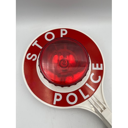 45 - Vintage Police Stop Light Up Sign