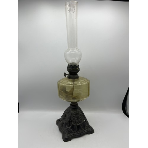 48 - Antique Oil Lamp Standing 17”