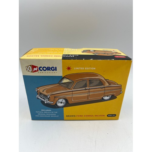 108 - Boxed As New Limited Edition Brown Ford Consul Saloon.