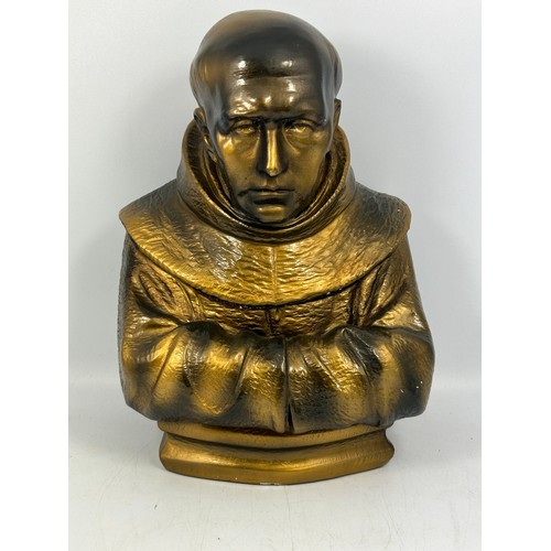 137 - Bust Statue , Father Monk / Priest 11” x 8”.