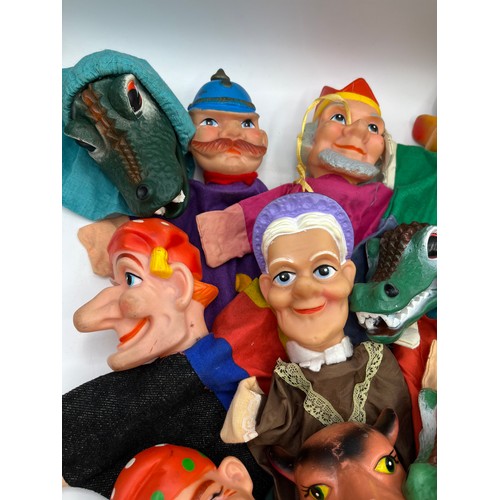 590 - Variety Of Vintage Punch And Judy Hand Puppets.