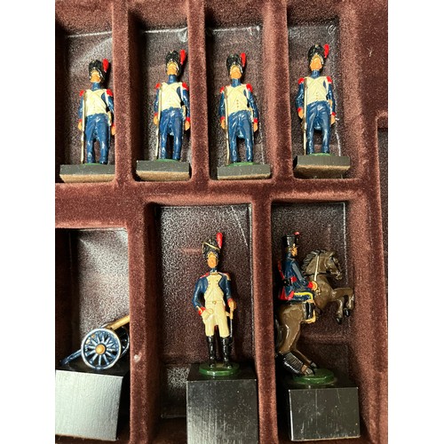 17 - Hand Made Chess Set Based On Characters From  The 'Battle Of Waterloo 1815' Boxed Set. Made In Engla... 
