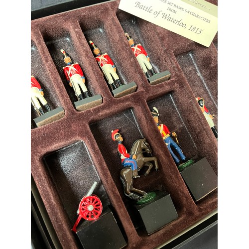 17 - Hand Made Chess Set Based On Characters From  The 'Battle Of Waterloo 1815' Boxed Set. Made In Engla... 