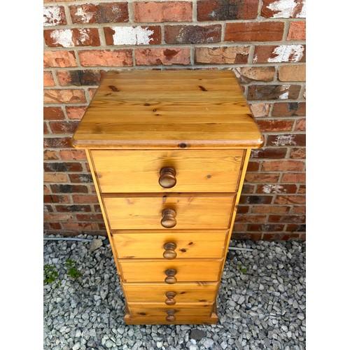 6 - Pine Chest of Draws 42 x 17 x 17”