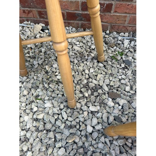 7 - Solid Wood Stool Standing 23”