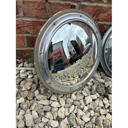 29 - Pair Of Interior Vintage Bus Mirrors.