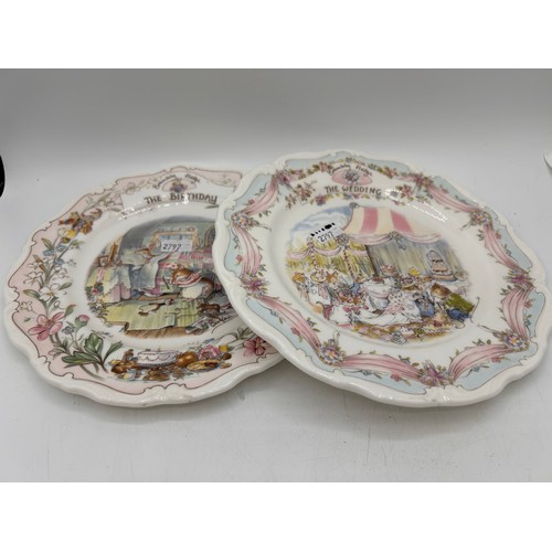 446 - Pair Of Brambly Hedge Plates , The Wedding And The Birthday, 8