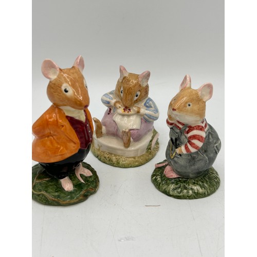 449 - Royal Doulton , Lord Woodmouse , Mr Toadflax ,Wilfred Toadflax, Tallest 4