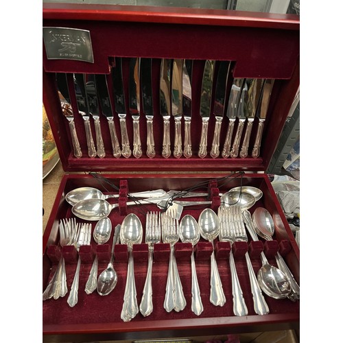 Inkerman Silver Plate Canteen Of Cutlery As New In Immaculate Presentation Box..